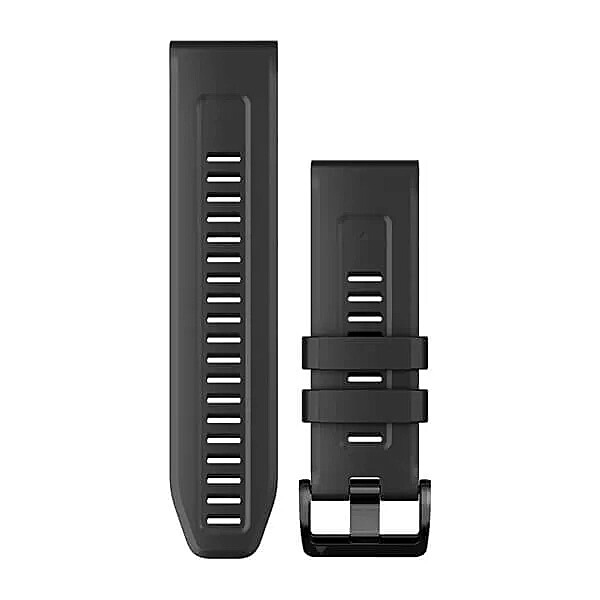 Garmin QuickFit® 26, Black Silicone, přezka Black