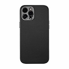 Pro Leather Case - iPhone 12 Pro (Magnet Enabled) - Black