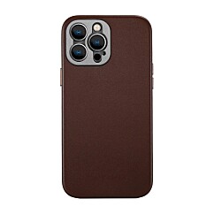 Pro Leather Case - iPhone 14 Pro Max (Magnet Enabled) - Brown