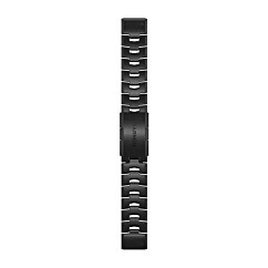 Garmin QuickFit® 22 Vented Titanium Bracelet with Carbon Gray DLC Coating