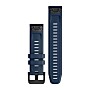 Garmin QuickFit® 22 Captain Blue / Black Stainless Steel Hardware